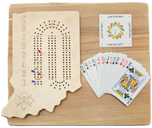 Load image into Gallery viewer, Indiana Cribbage gameboard.
