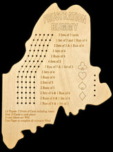 Load image into Gallery viewer, Maine state shaped Frustration rummy front.
