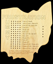 Load image into Gallery viewer, Ohio State shaped Frustration rummy Game board Front
