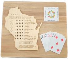 Load image into Gallery viewer, Frustration Rummy Gameboard Wisconsin.
