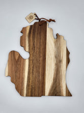 Load image into Gallery viewer, Michigan lower peninsula cutting board, Acacia wood 
